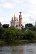 Вид на Новодевичий монастырь со стороны пруда